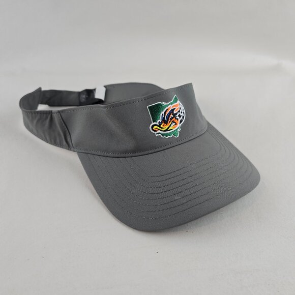 Akron RubberDucks Hat Mens Gray Adjustable Visor 47 Brand OHSAA Minor League  Ge - Picture 1 of 7